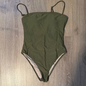 Olive Green Women’s One Piece Swimsuit